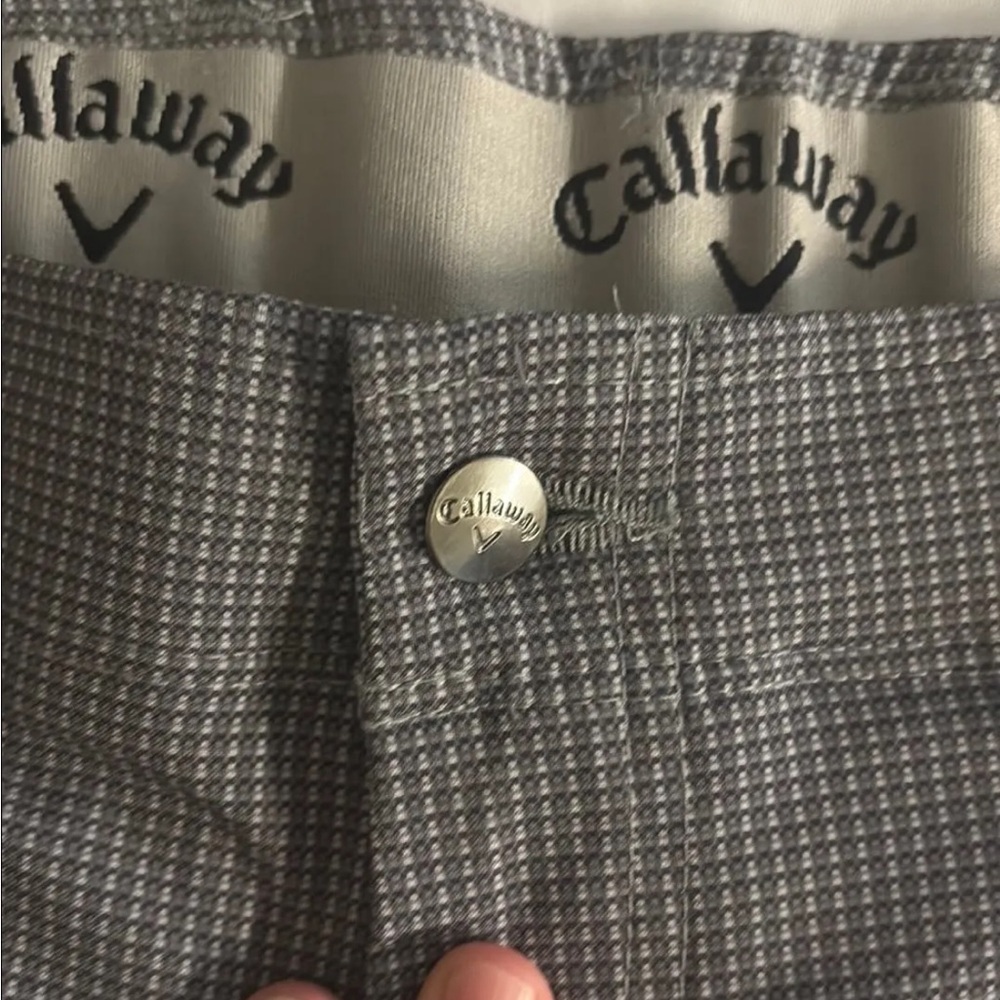 Callaway Gray Checkered Golf shorts - Picture 2 of 3